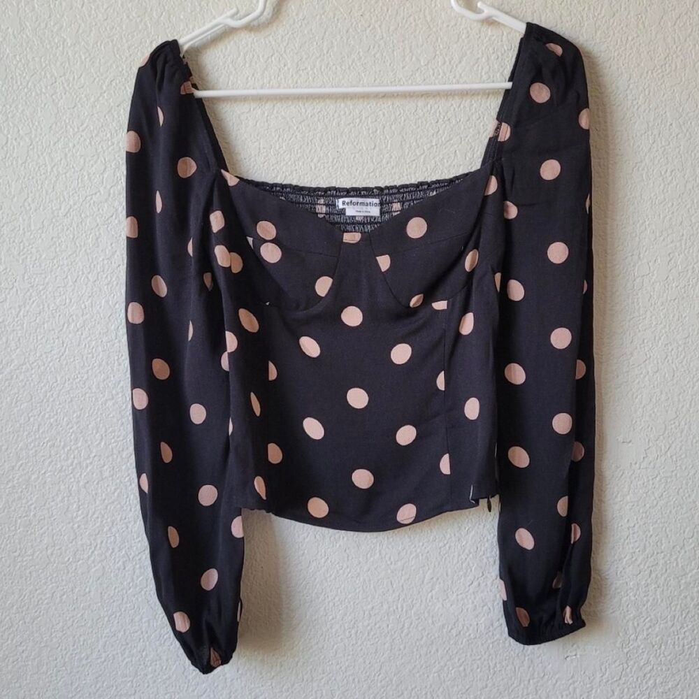 Reformation Women's Black Blouse